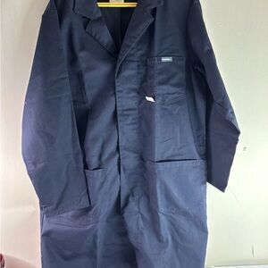 Men's Navy Mechanic Work Trench Coat